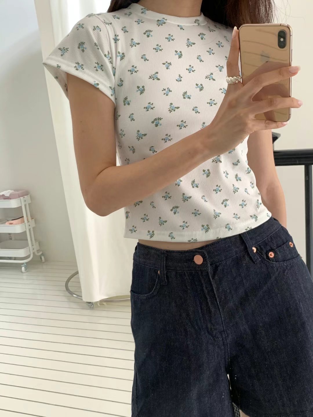 IGOTC-아가씨-T韓國代購㊣女裝新品25春夏時尚真品熱賣T恤IGOTC-아가씨-TT恤