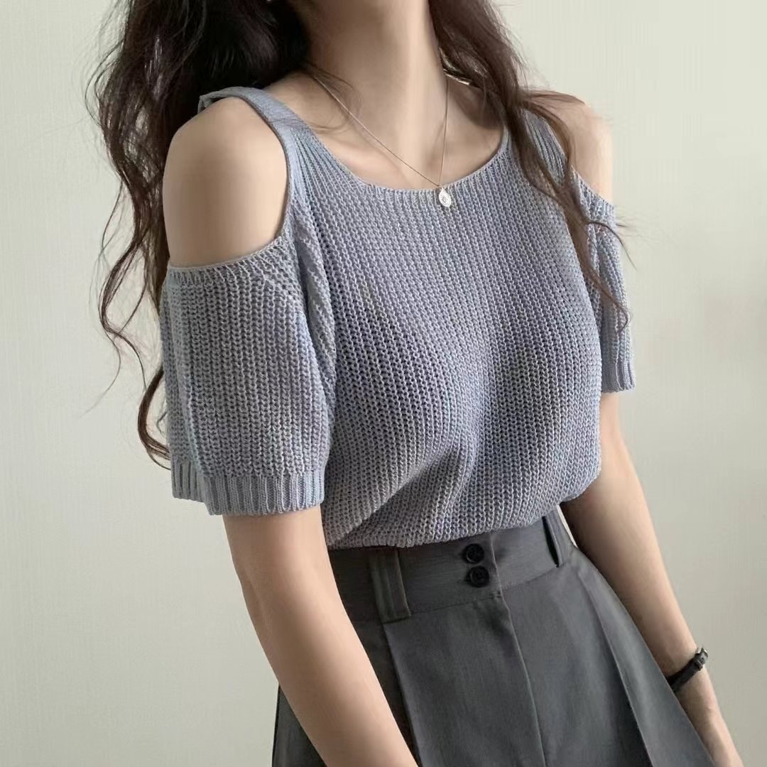IGOTC-아가씨-T東大門㊣直郵女裝新品25春夏真品熱賣針織衫IGOTC-아가씨-T針織衫圖色1