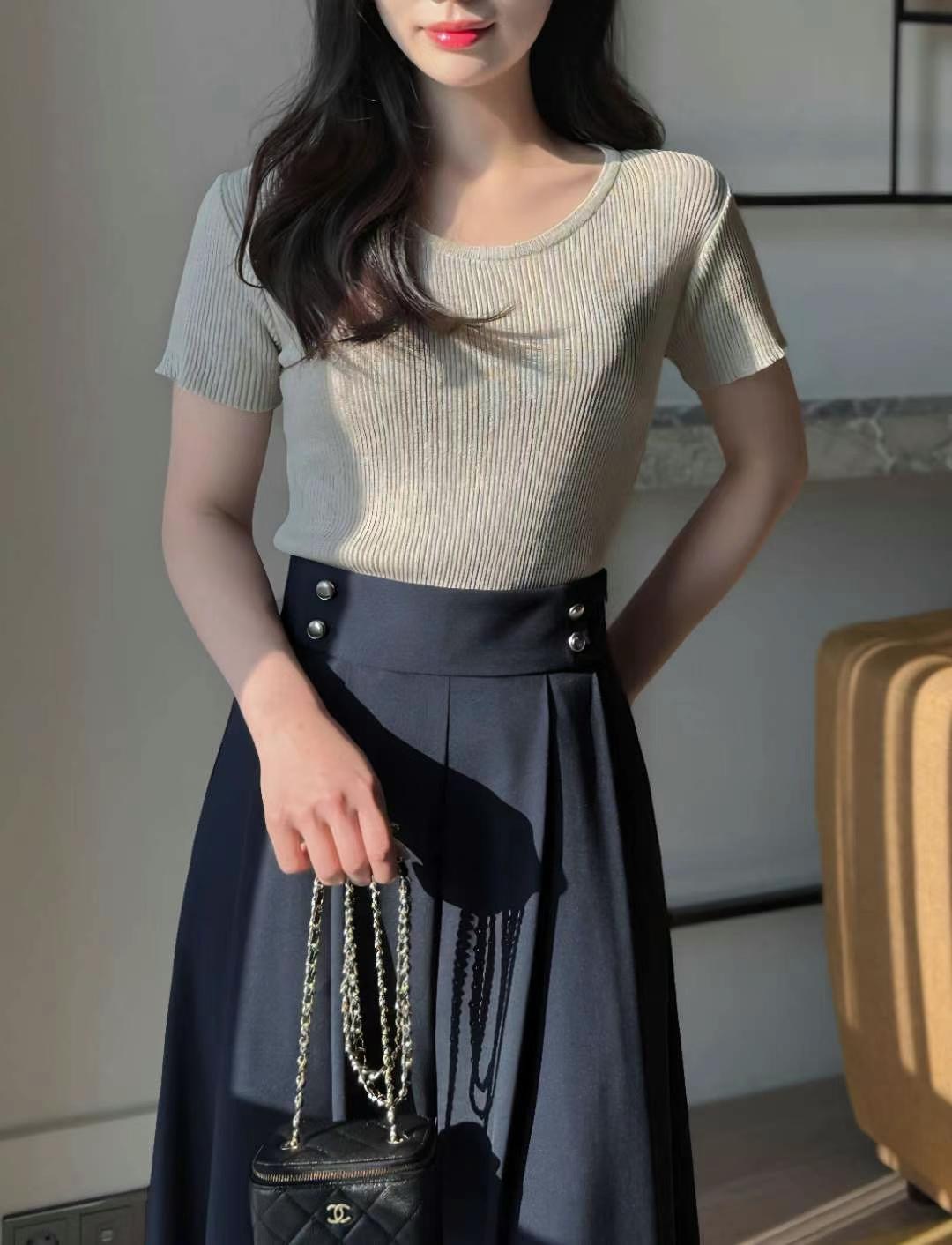 LOOK韓國直郵㊣女士新款職業25春夏熱賣真品推薦人氣時尚T恤LOOKT恤圖色3