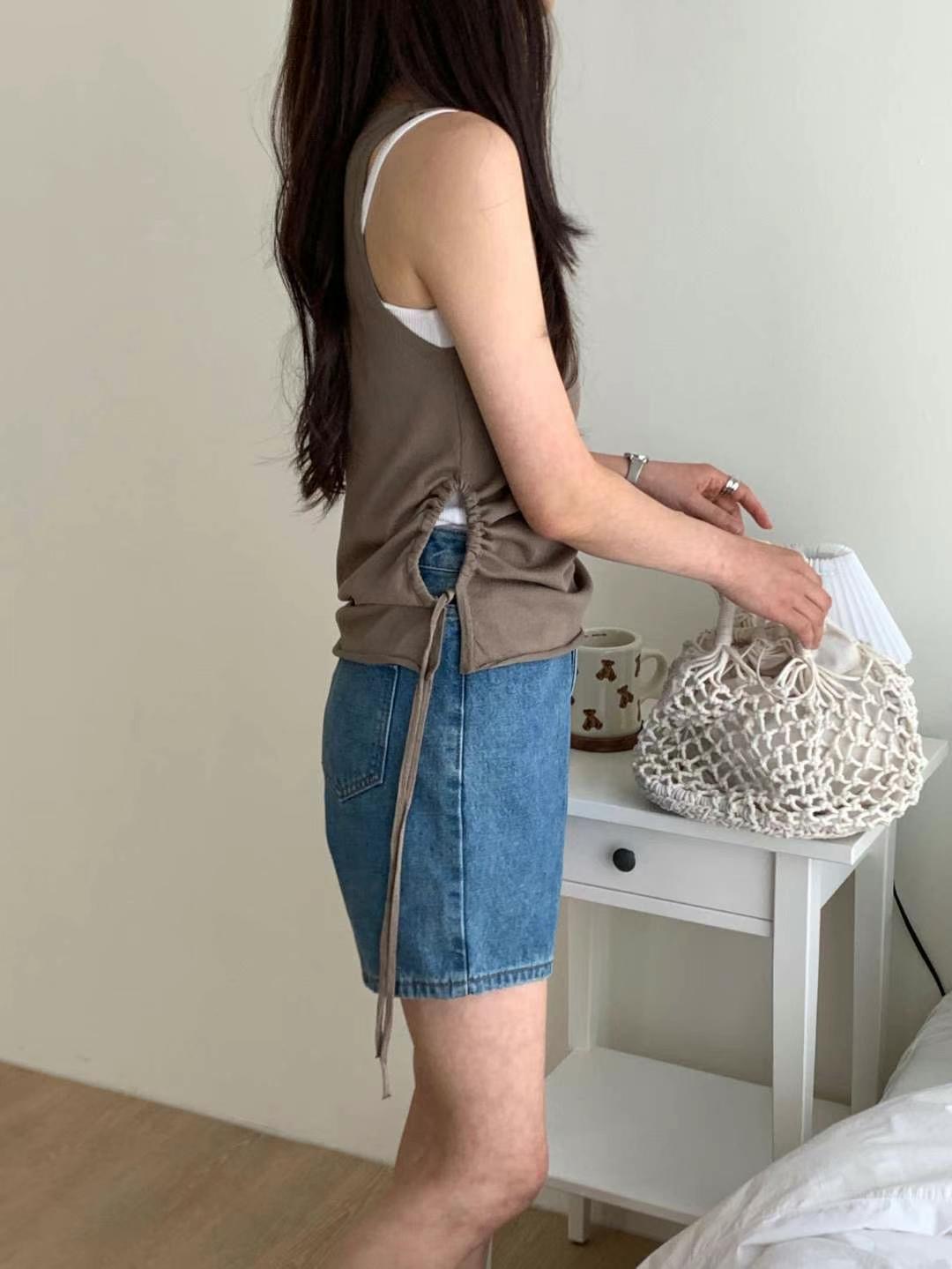 LOOK韓國直郵㊣女裝新品休閑真品職業熱賣人氣25春夏吊帶背心LOOK吊帶/背心