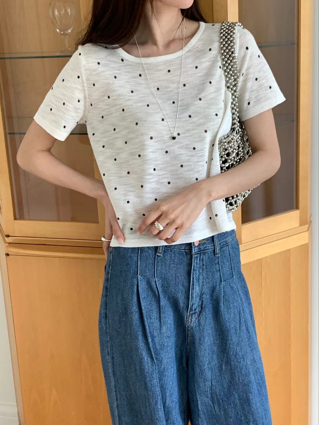 IGOTC-아가씨-T東大門㊣實拍女裝新款推薦休閑人氣真品T恤IGOTC-아가씨-TT恤