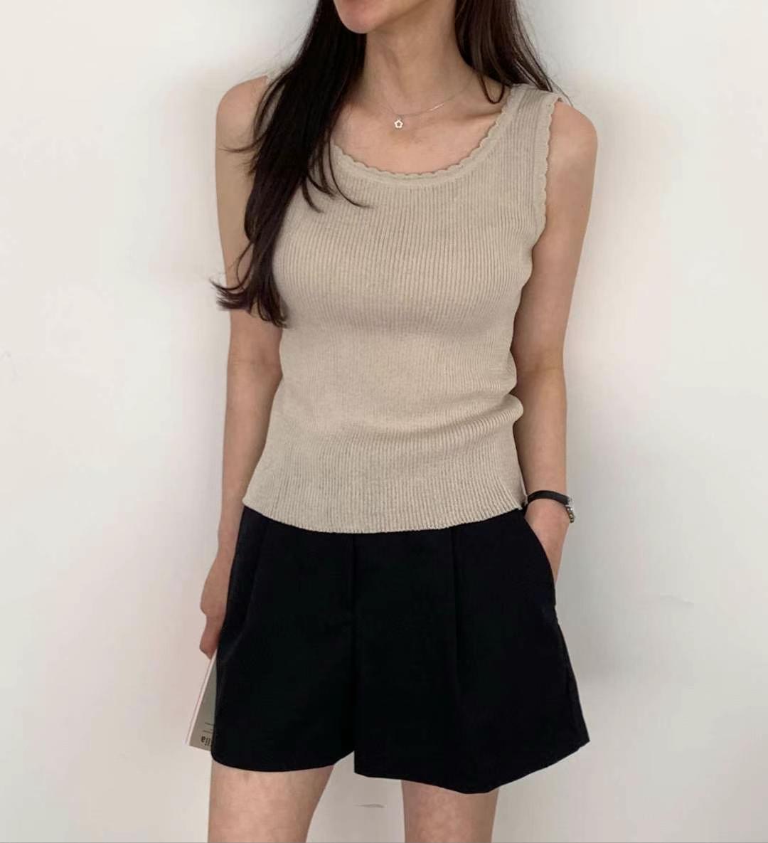 LOOK東大門㊣代購女裝新款推薦真品時尚休閑熱賣人氣吊帶背心LOOK吊帶/背心圖色2