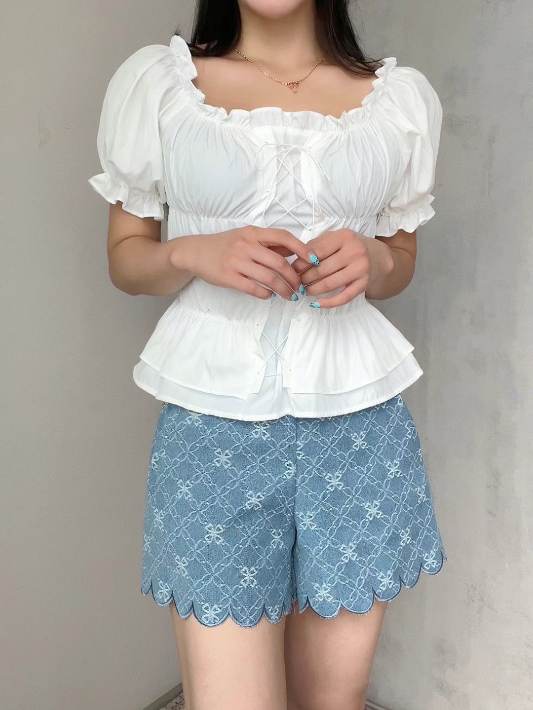 SOOMANCHAE-수만채-T東大門㊣直郵女裝新品25春夏職業短褲SOOMANCHAE短褲