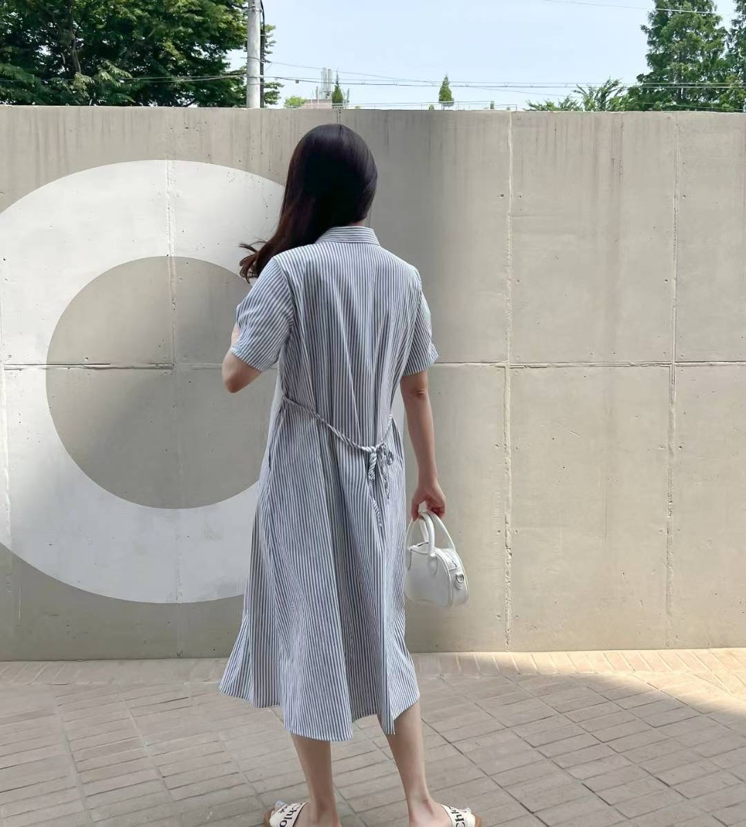 MU 뮤-T韓國代購㊣女裝新品時尚休閑職業熱賣推薦25春夏連衣裙MU 뮤-T連衣裙