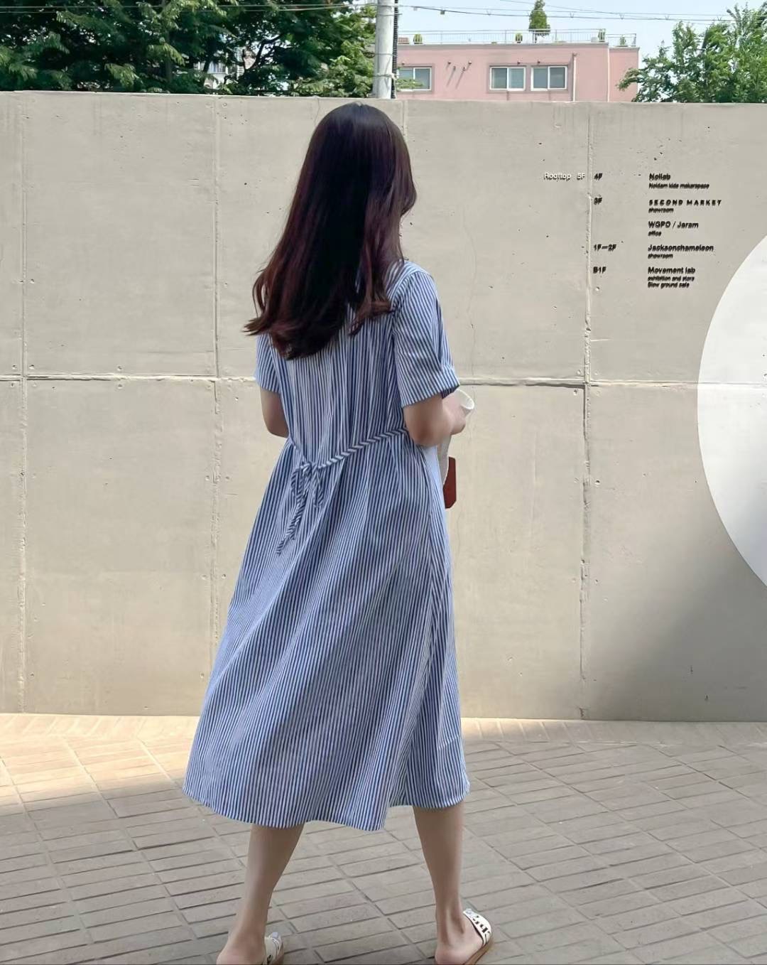 MU 뮤-T韓國代購㊣女裝新品時尚休閑職業熱賣推薦25春夏連衣裙MU 뮤-T連衣裙
