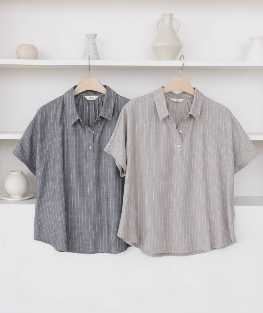 MU 뮤-T韓國直郵㊣女裝新品推薦25春夏休閑熱賣襯衫蕾絲衫MU 뮤-T襯衫/蕾絲衫