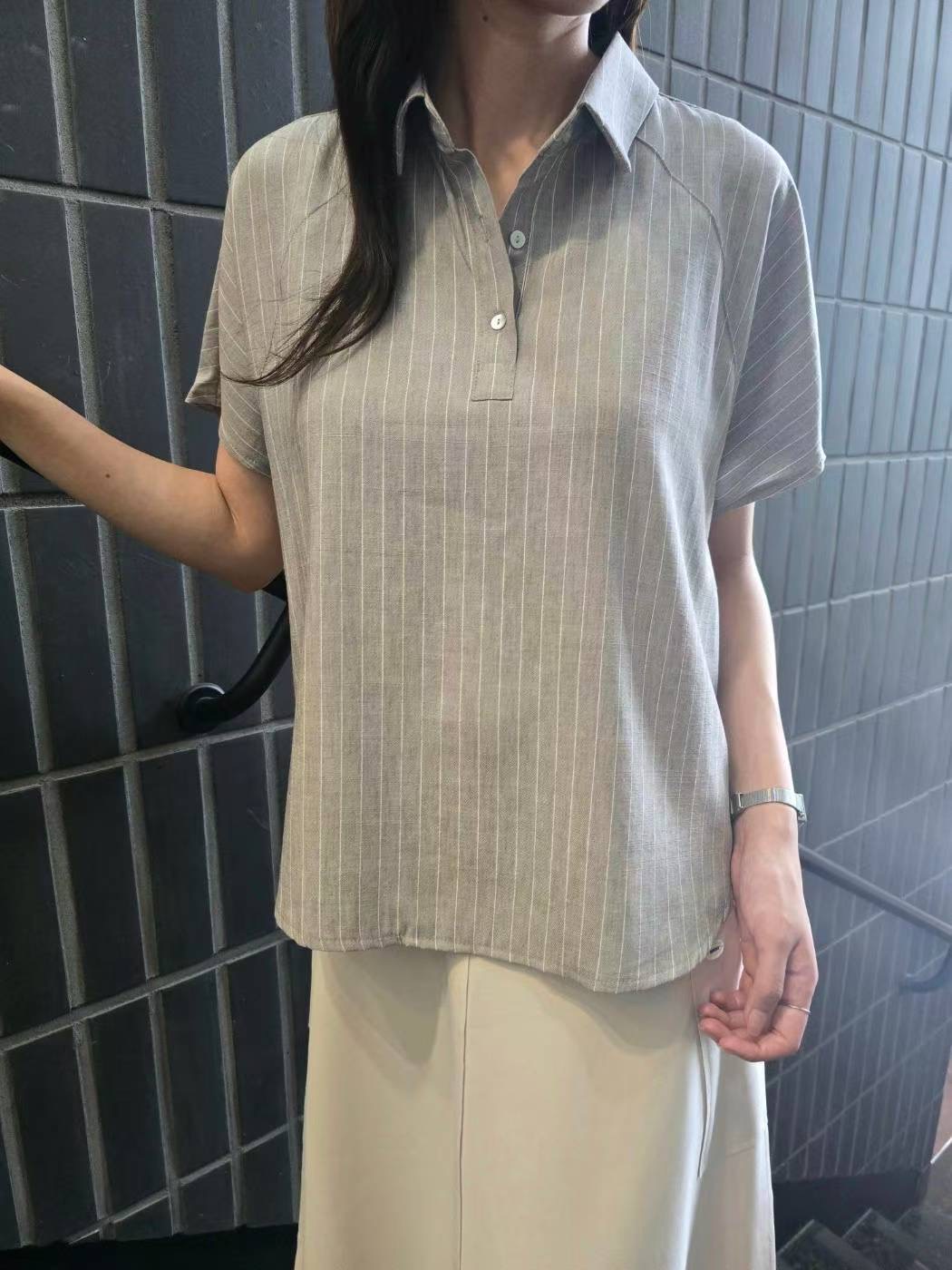 MU 뮤-T韓國直郵㊣女裝新品推薦25春夏休閑熱賣襯衫蕾絲衫MU 뮤-T襯衫/蕾絲衫圖色2