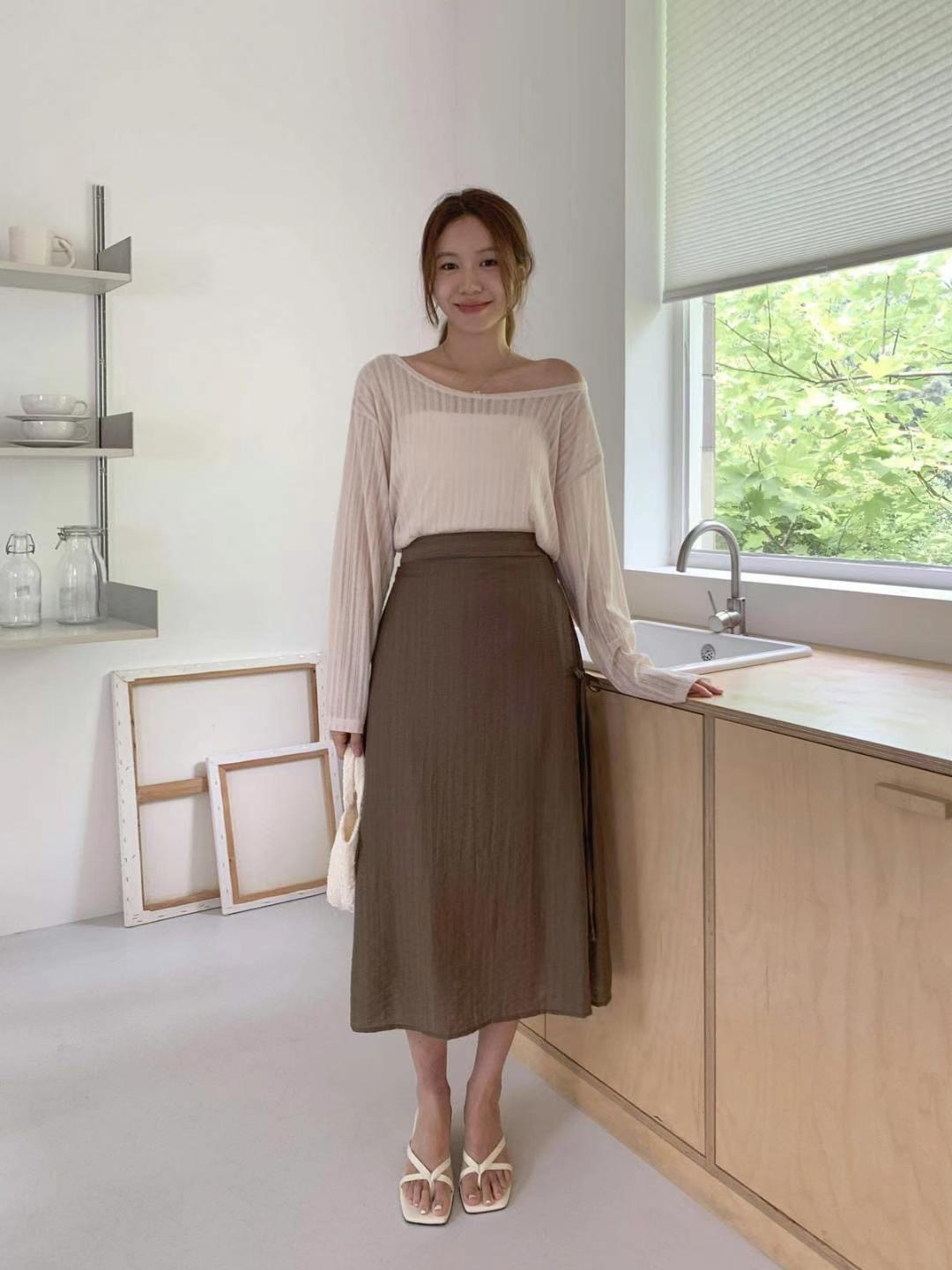 STELLA SKIRT東大門㊣直郵女士新款25春夏休閑人氣熱賣長裙STELLA SKIRT長裙