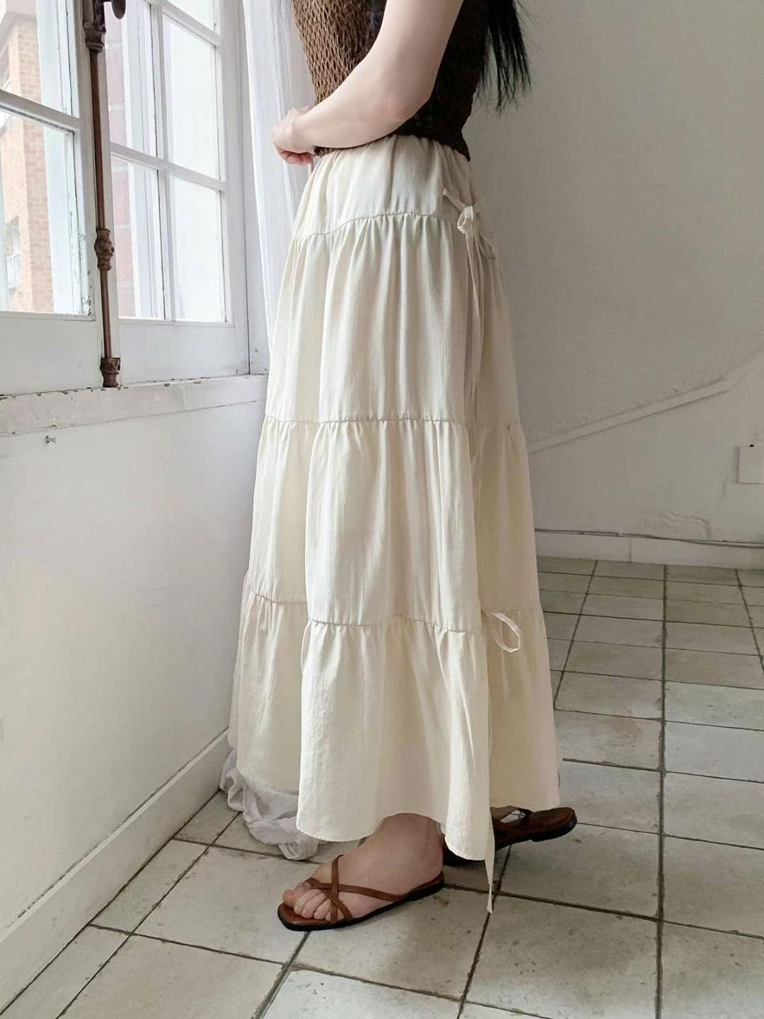 STELLA SKIRT韓國直郵㊣女士新品熱賣25春夏時尚真品職業長裙STELLA SKIRT長裙
