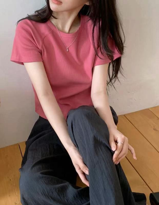 PASTELDEER東大門㊣直郵女士新款25春夏推薦人氣熱賣休閑T恤PASTELDEERT恤