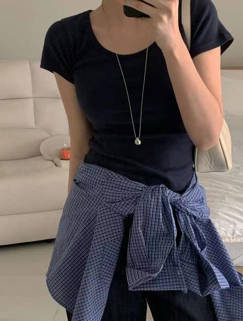 PASTELDEER東大門㊣代購女裝新款職業人氣休閑時尚25春夏T恤PASTELDEERT恤圖色3