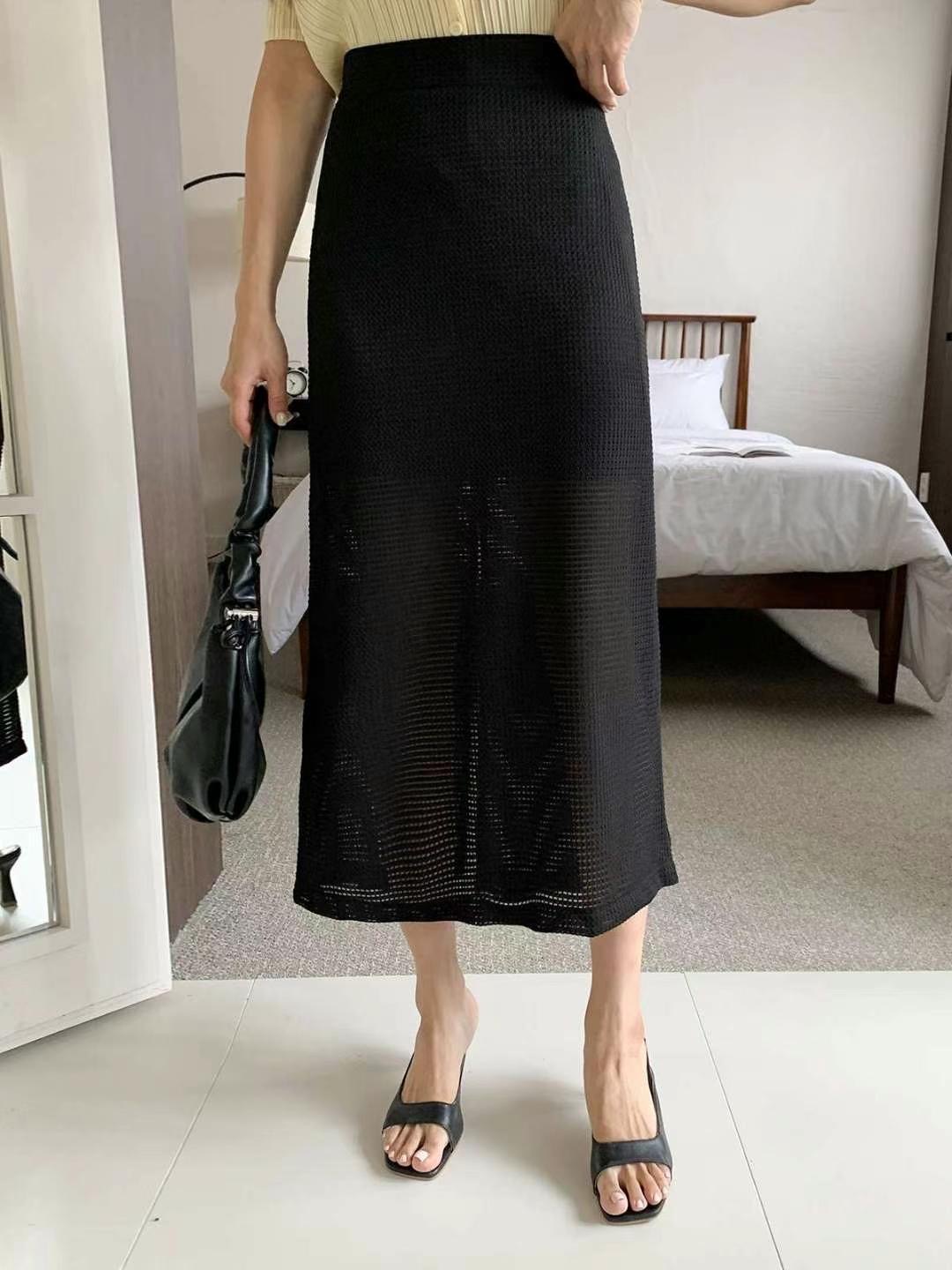 STELLA SKIRT韓國代購㊣女裝新品真品時尚熱賣休閑25春夏長裙STELLA SKIRT長裙