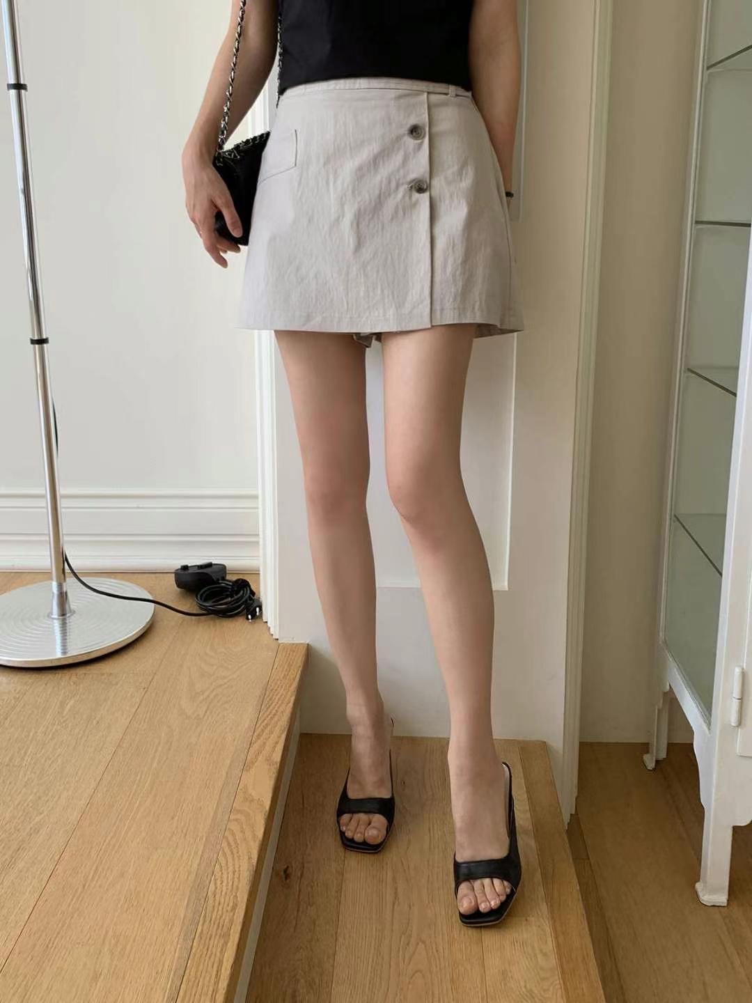 STELLA SKIRT韓國直郵㊣女士新款職業真品休閑時尚裙褲紐扣STELLA SKIRT裙褲