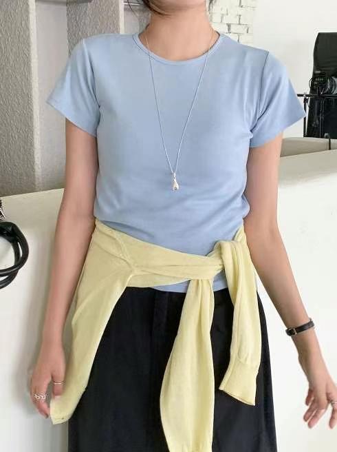 PASTELDEER東大門㊣代購女士新款職業人氣時尚熱賣休閑T恤花朵PASTELDEERT恤圖色4