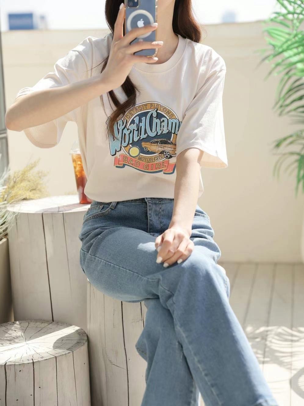 MU 뮤-T東大門㊣實拍女士新品推薦人氣真品休閑時尚職業T恤MU 뮤-TT恤