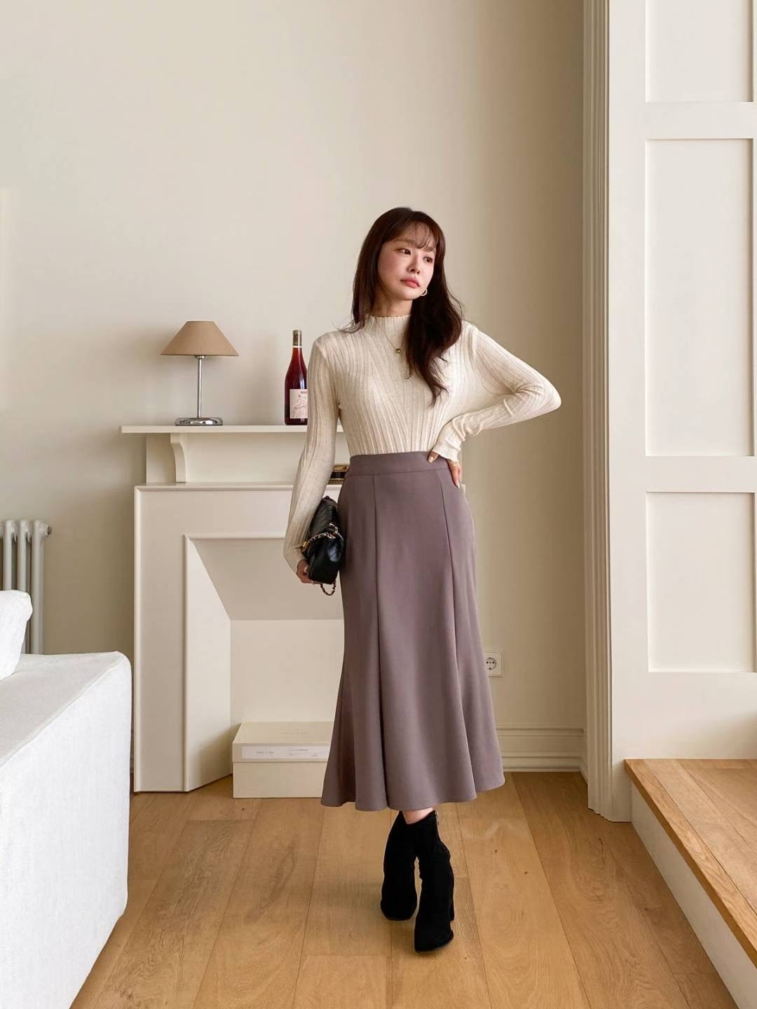STELLA SKIRT韓國直郵㊣女裝新款25春夏時尚熱賣真品人氣長裙STELLA SKIRT長裙