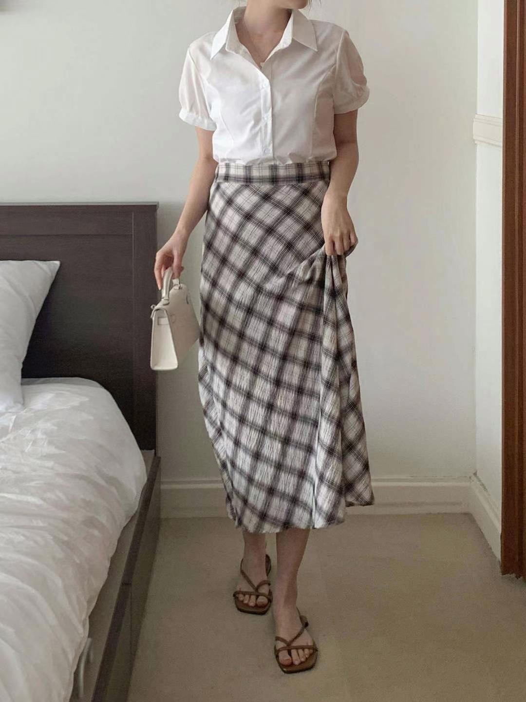 STELLA SKIRT東大門㊣代購女士新品職業熱賣人氣休閑25春夏長裙STELLA SKIRT長裙