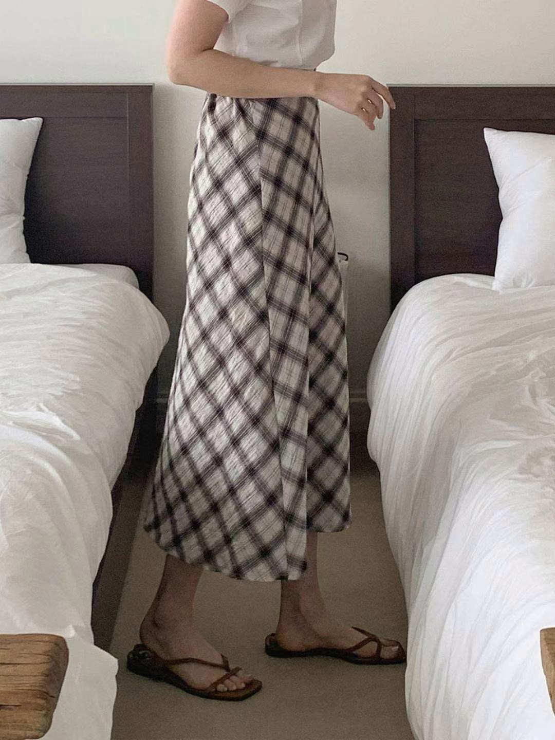 STELLA SKIRT東大門㊣代購女士新品職業熱賣人氣休閑25春夏長裙STELLA SKIRT長裙