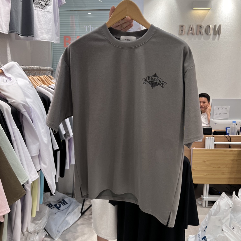 BARON-A東大門㊣代購女士新品休閑真品25春夏職業時尚人氣T恤BARON-AT恤圖色2