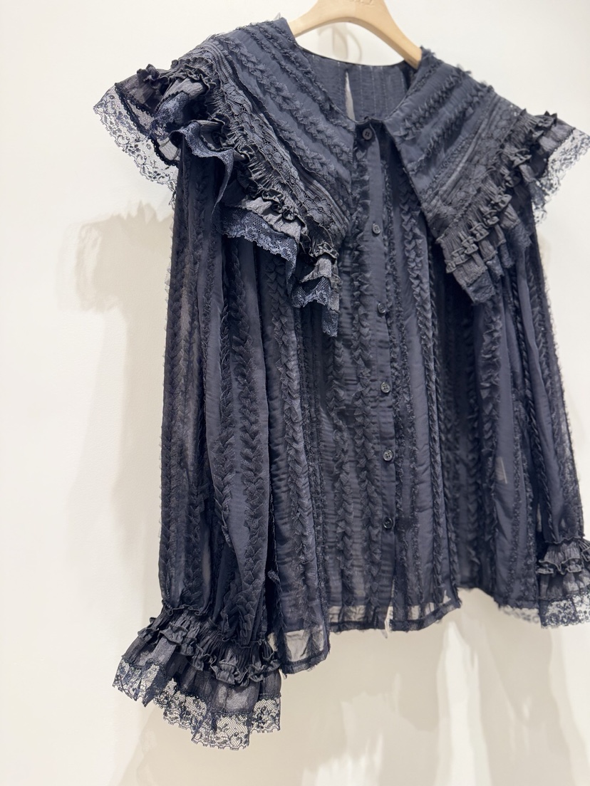 MELTED-P東大門㊣實拍女士新品休閑職業時尚人氣襯衫蕾絲衫MELTED-P襯衫/蕾絲衫