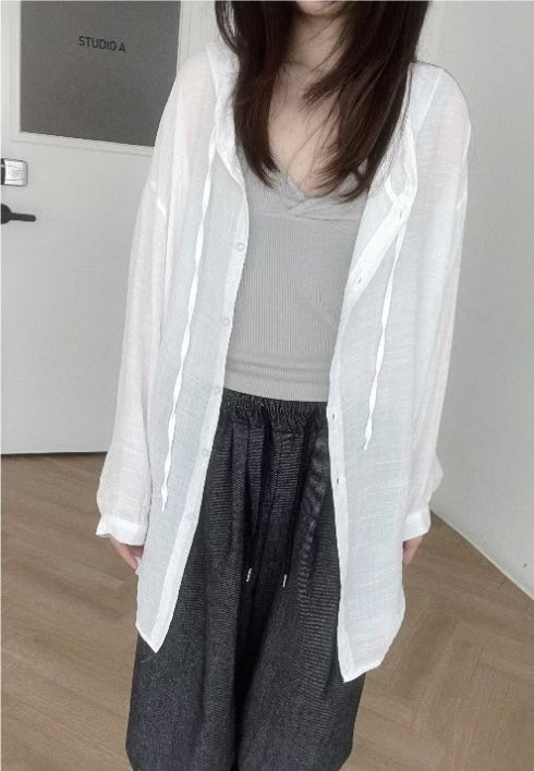 SPARK韓國代購㊣女裝新款休閑時尚推薦真品25春夏襯衫蕾絲衫SPARK襯衫/蕾絲衫圖色4