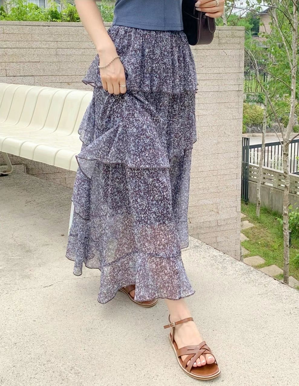 SPARK東大門㊣直郵女士新款職業人氣真品25春夏熱賣時尚長裙SPARK長裙圖色2