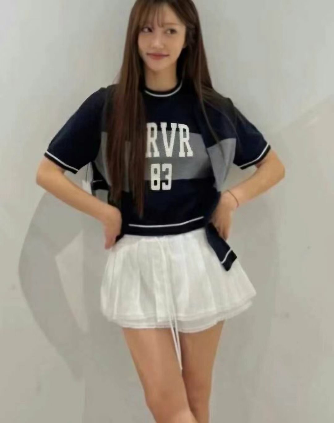 Y.BUTTERFIY東大門㊣直郵女裝新款熱賣時尚休閑25春夏職業T恤Y.BUTTERFIYT恤圖色1