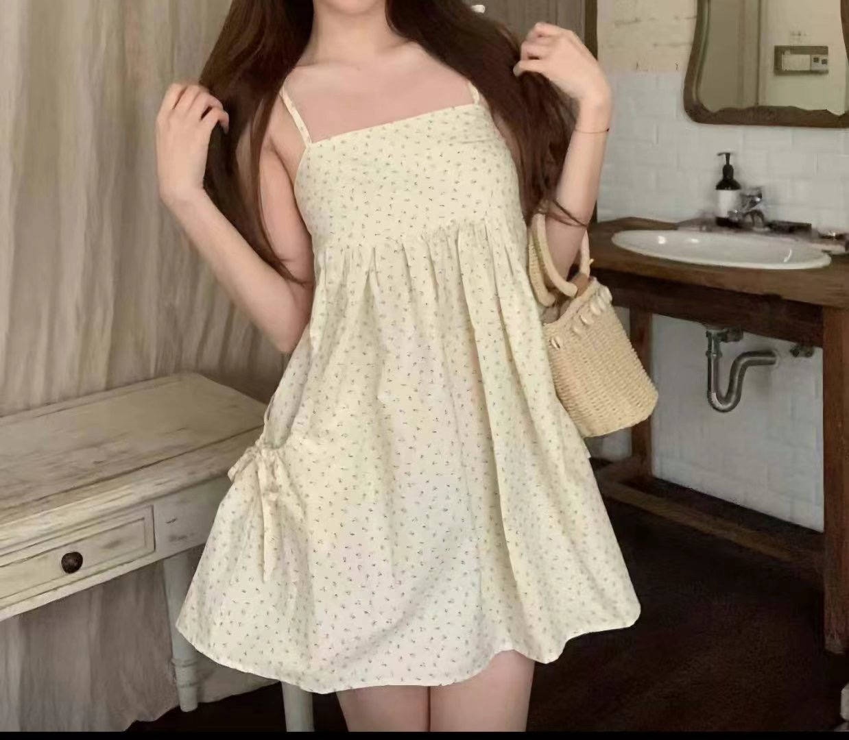 Y.BUTTERFIY東大門㊣實拍女裝新品25春夏推薦人氣休閑連衣裙Y.BUTTERFIY連衣裙圖色3
