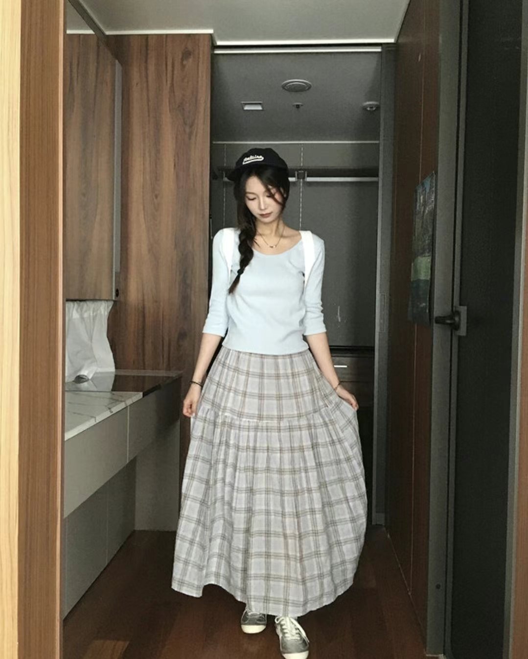 SPARK東大門㊣實拍女士新款25春夏熱賣真品推薦人氣休閑長裙SPARK長裙