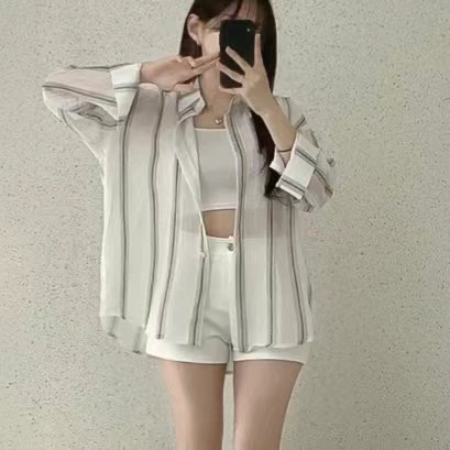 Y.BUTTERFIY韓國代購㊣女裝新款休閑職業襯衫蕾絲衫不含內搭Y.BUTTERFIY襯衫/蕾絲衫圖色2