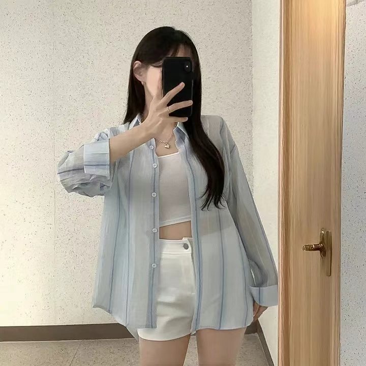Y.BUTTERFIY韓國代購㊣女裝新款休閑職業襯衫蕾絲衫不含內搭Y.BUTTERFIY襯衫/蕾絲衫圖色3