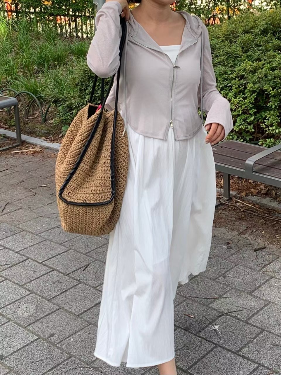 SPARK東大門㊣直郵女士新品推薦25春夏人氣熱賣休閑夾克兜帽SPARK夾克圖色2