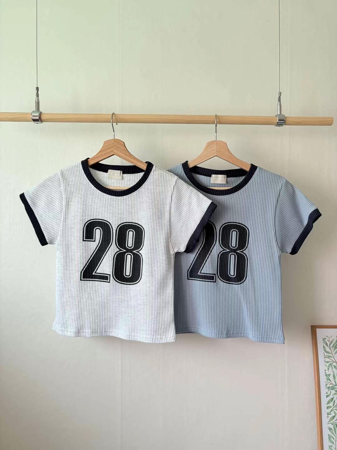 FIRST MOON韓國直郵㊣女裝新款25春夏時尚推薦職業熱賣T恤FIRST MOONT恤圖色2左二色