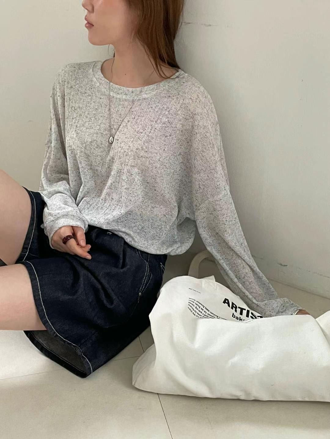 ANNSTORY-앤스토리-T韓國直郵㊣女裝新品職業休閑長袖T恤ANNSTORY長袖T恤圖色3