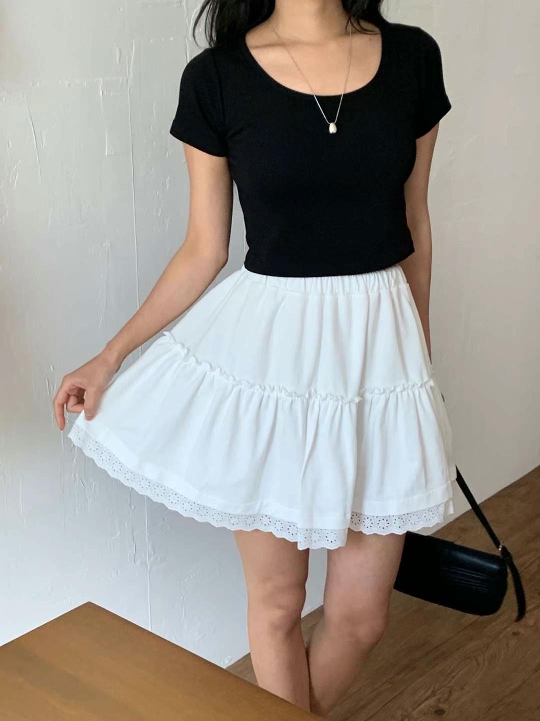FIRST MOON韓國直郵㊣女裝新款25春夏熱賣休閑人氣推薦短裙FIRST MOON短裙