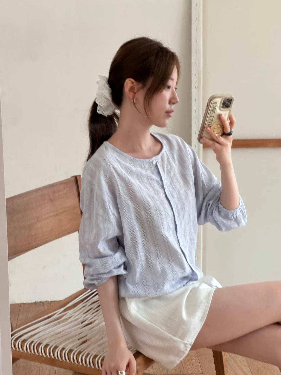 ANNSTORY-앤스토리-T東大門㊣代購女士新品時尚襯衫蕾絲衫ANNSTORY襯衫/蕾絲衫