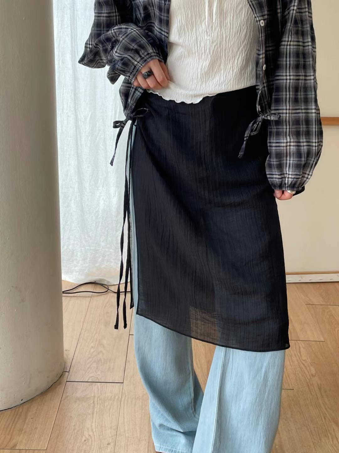 ANNSTORY-앤스토리-T韓國直郵㊣女裝新款人氣半身裙中短裙透明ANNSTORY半身裙/中短裙圖色2