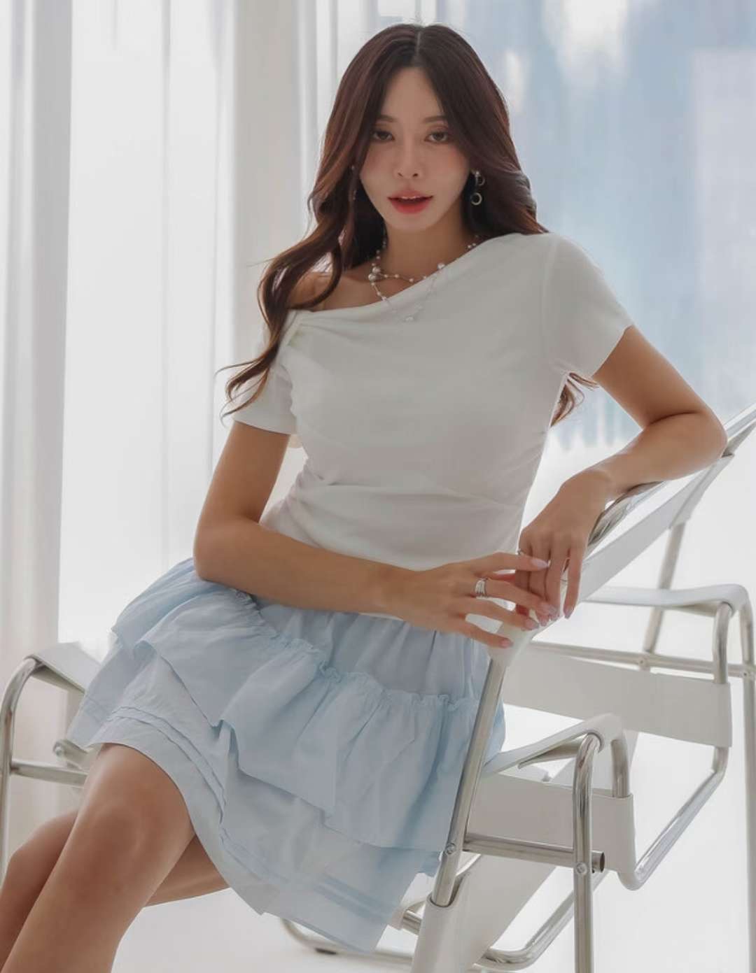 BLUE ANGEL-블루엔젤-T東大門㊣代購女士新品推薦25春夏T恤BLUE ANGEL-otT恤圖色3