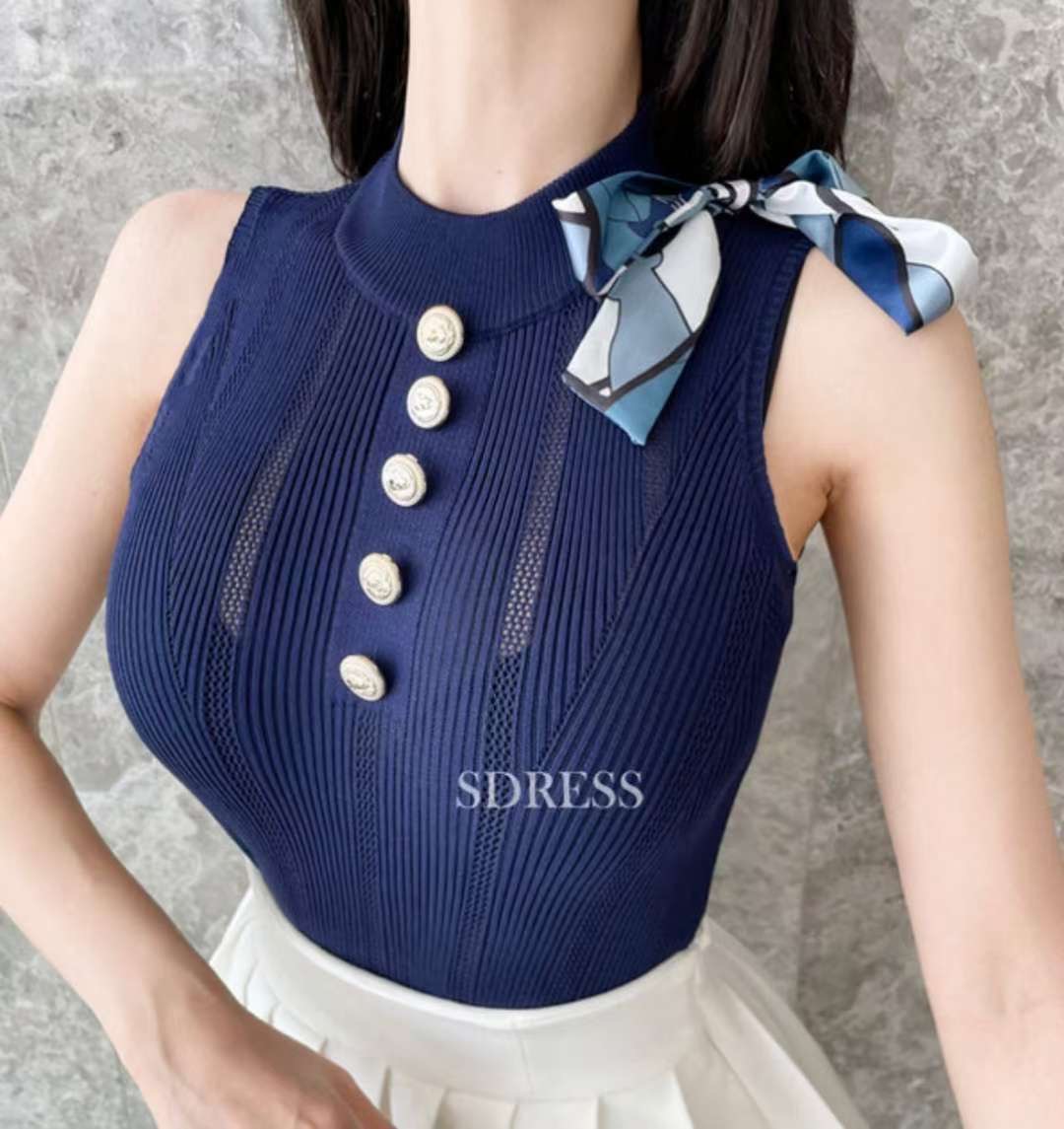 BLUE ANGEL-블루엔젤-T東大門㊣實拍女裝新款人氣吊帶背心BLUE ANGEL-ot吊帶/背心圖色1