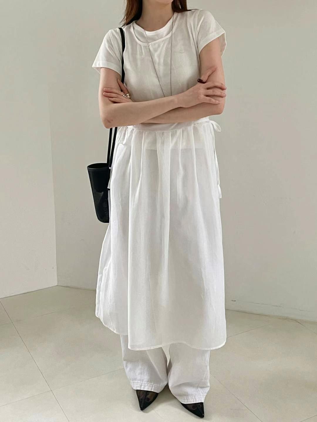 ANNSTORY-앤스토리-T韓國直郵㊣女裝新品時尚連衣裙透視長款ANNSTORY連衣裙