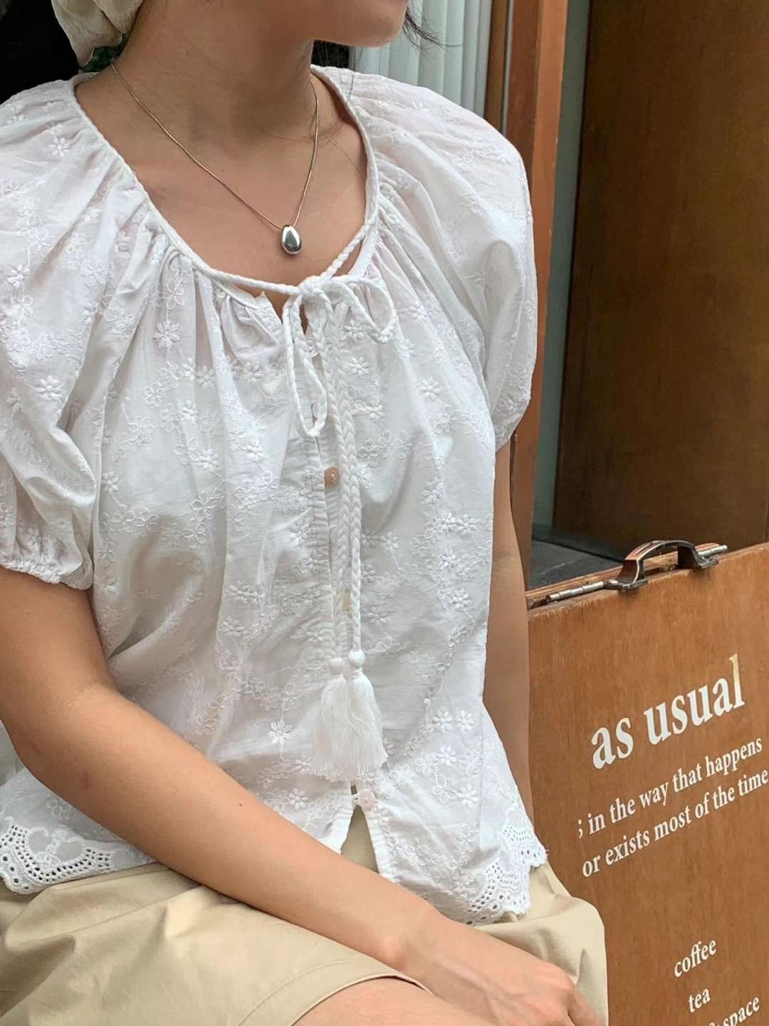 EROOM東大門㊣代購女裝新款真品職業時尚推薦休閑襯衫蕾絲衫EROOM襯衫/蕾絲衫