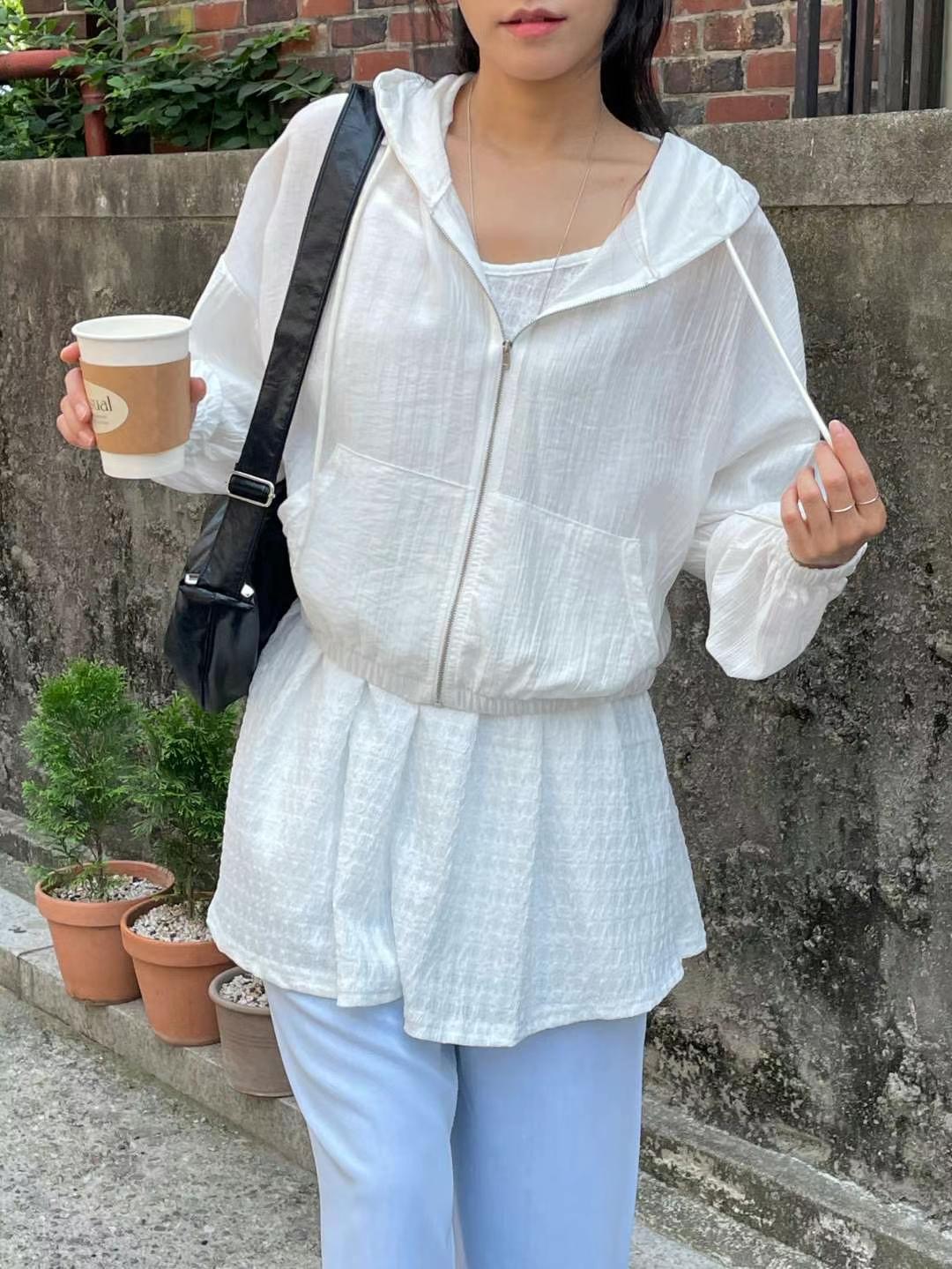 EROOM東大門㊣直郵女士新品25春夏時尚休閑熱賣職業夾克拉鏈EROOM夾克