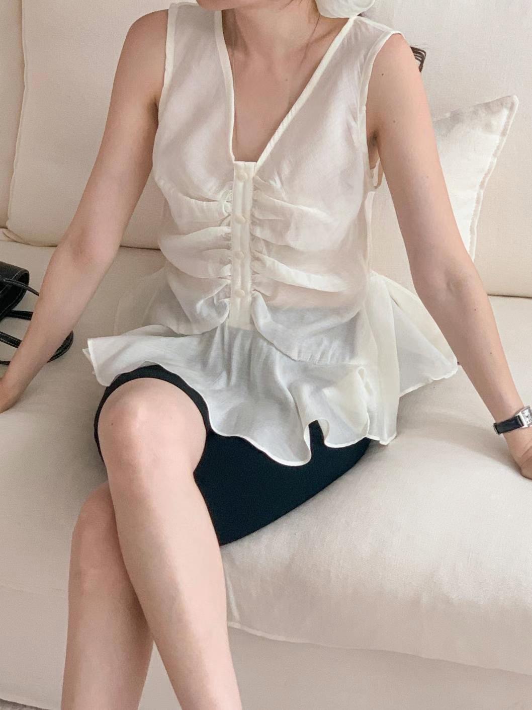 CIRCLE-써클-T東大門㊣代購女裝新款職業休閑真品襯衫蕾絲衫CIRCLE襯衫/蕾絲衫