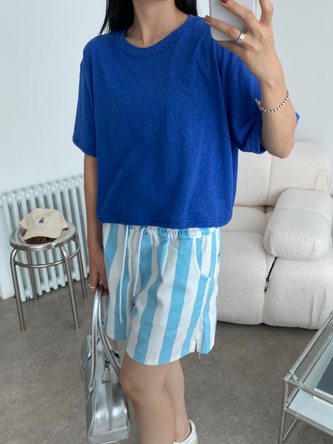 끌 벅지韓國直郵㊣女士新款熱賣推薦25春夏真品職業人氣T恤Pull BuckT恤圖色2