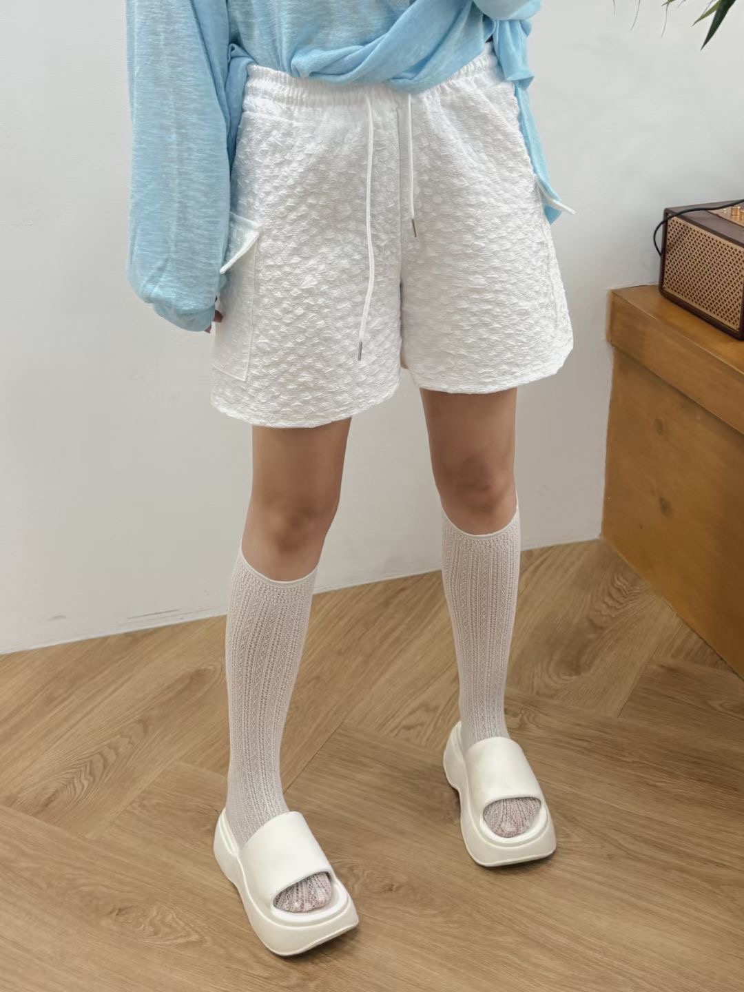 끌 벅지韓國代購㊣女裝新款熱賣推薦休閑人氣25春夏職業短褲Pull Buck短褲圖色2