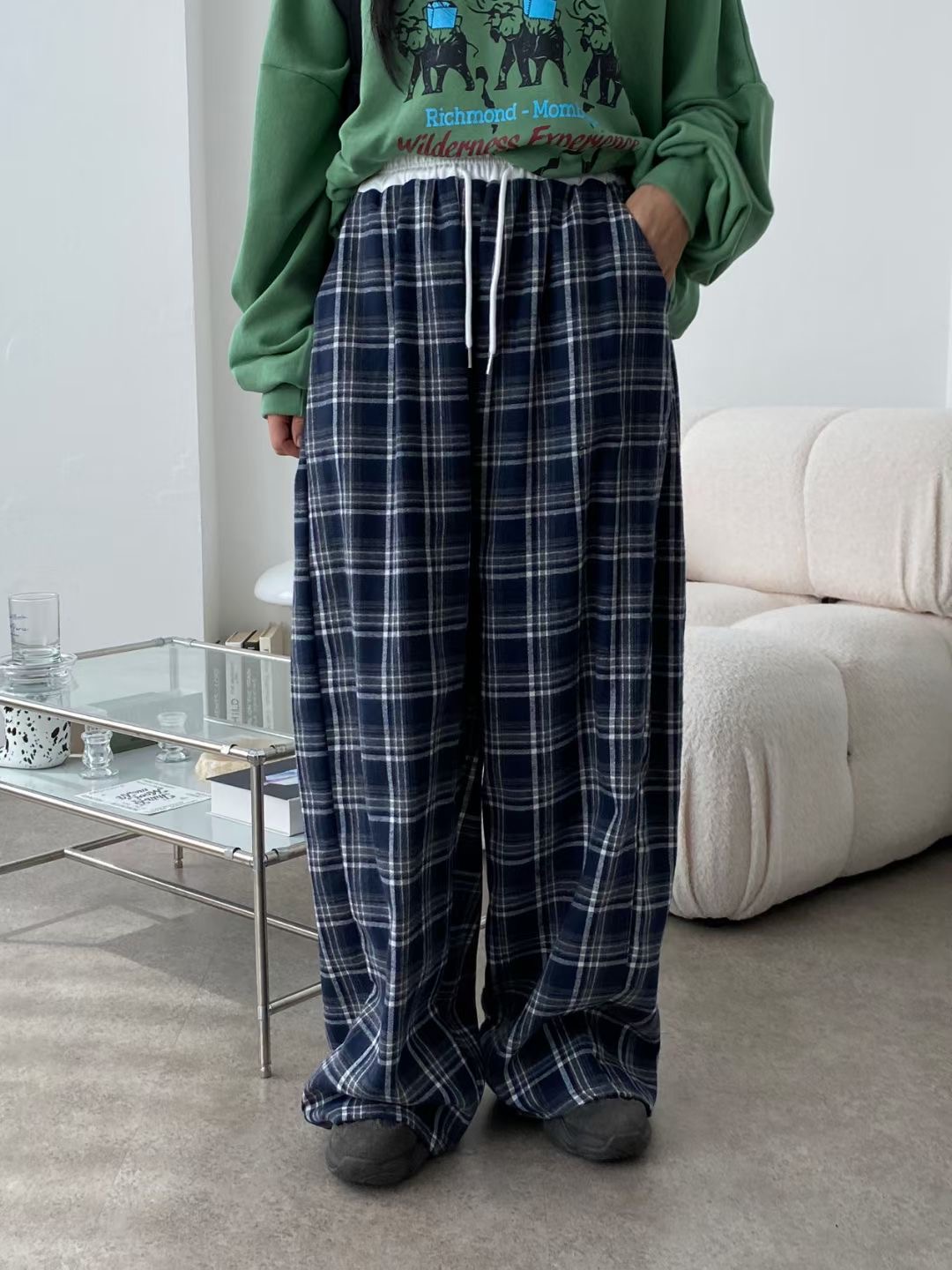 끌 벅지東大門㊣實拍女裝新品熱賣真品時尚人氣推薦休閑褲Pull Buck休閑褲