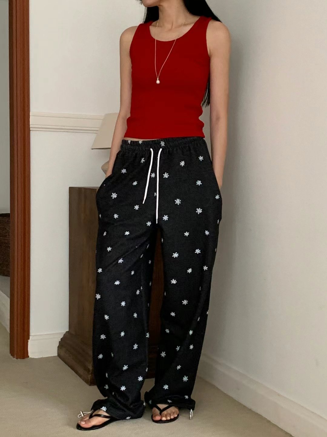 DIPPING東大門㊣代購女裝新品休閑人氣時尚25春夏真品休閑褲DIPPING休閑褲圖色2