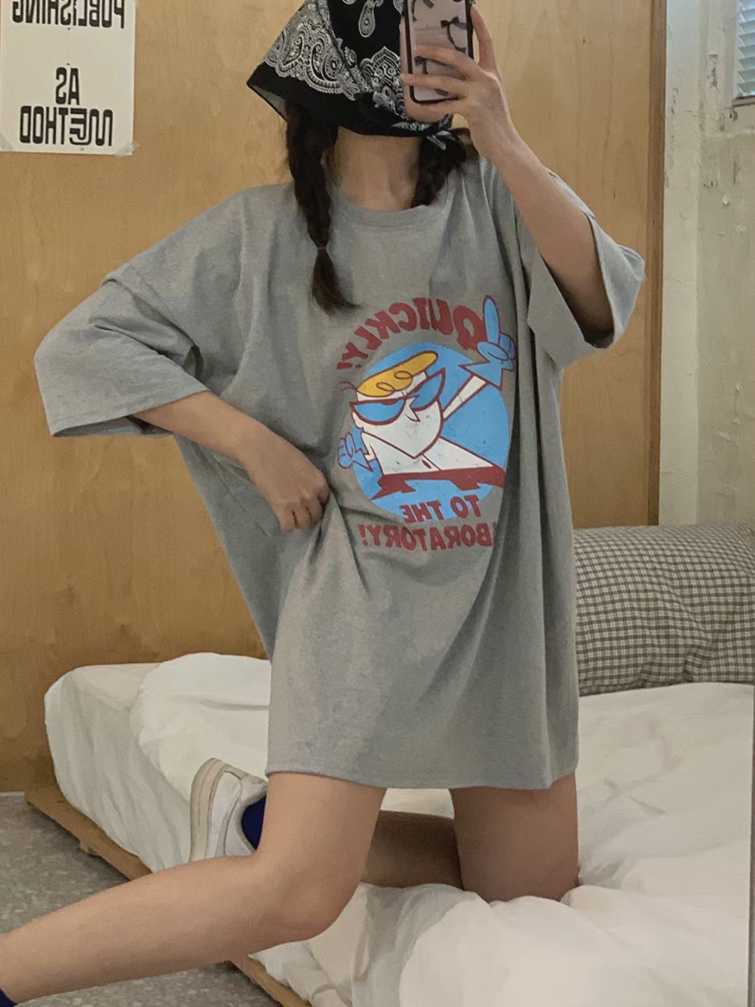 끌 벅지東大門㊣實拍女士新品時尚職業熱賣25春夏推薦休閑T恤Pull BuckT恤圖色2