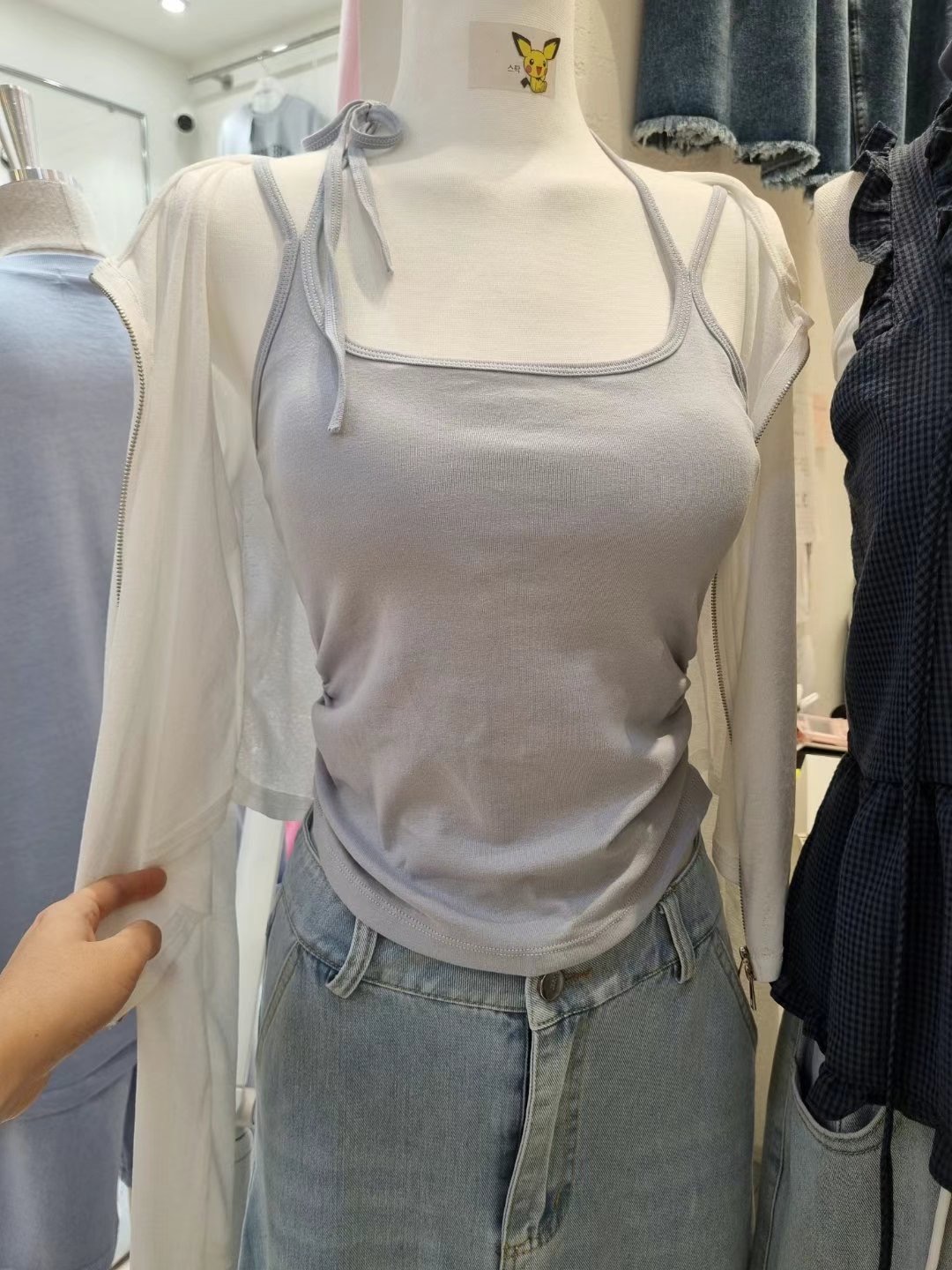 SPARK東大門㊣實拍女士新品真品25春夏人氣時尚職業吊帶背心SPARK吊帶/背心圖色6