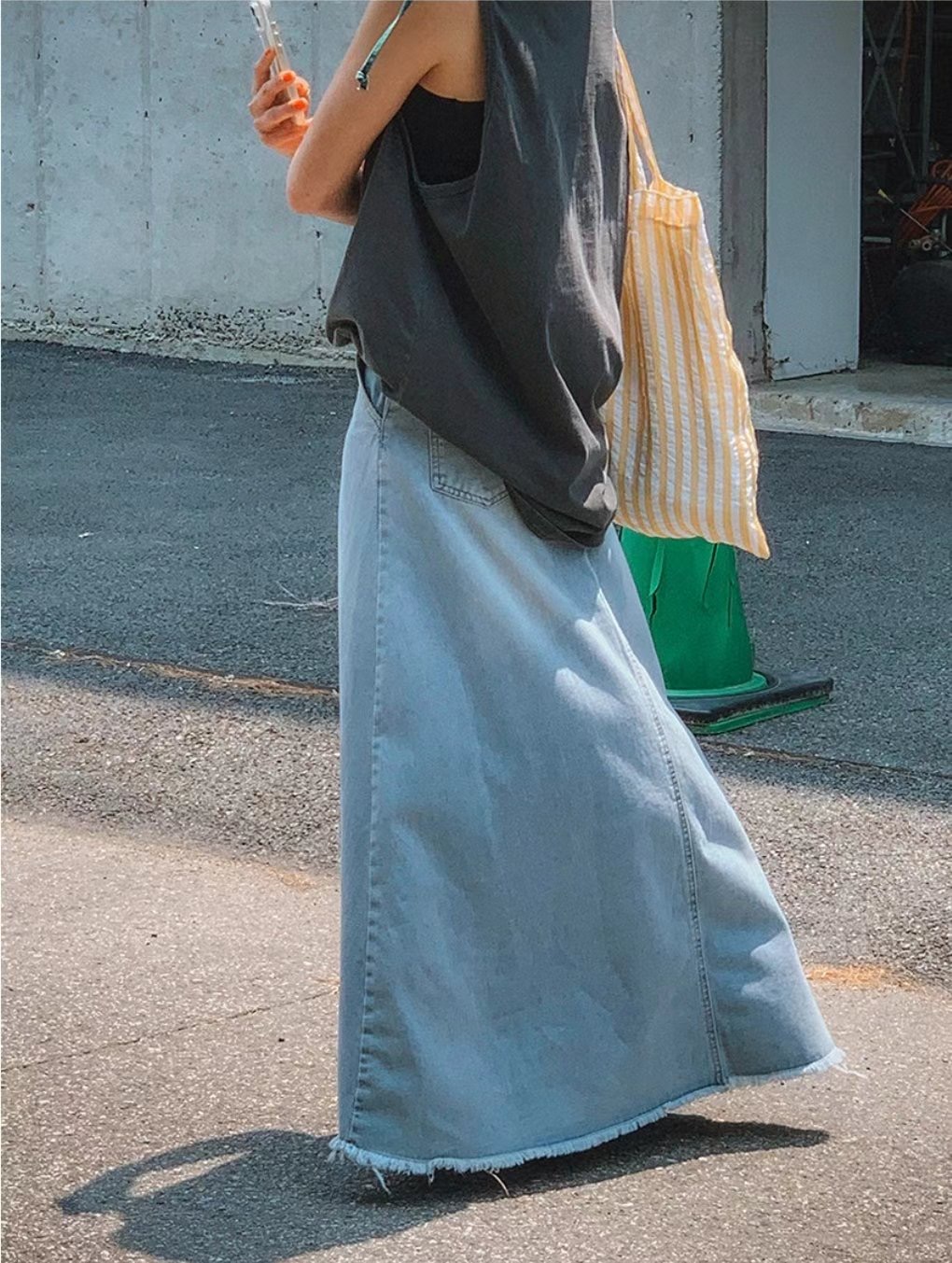 SPARK韓國直郵㊣女士新款真品時尚休閑25春夏人氣職業推薦長裙SPARK長裙